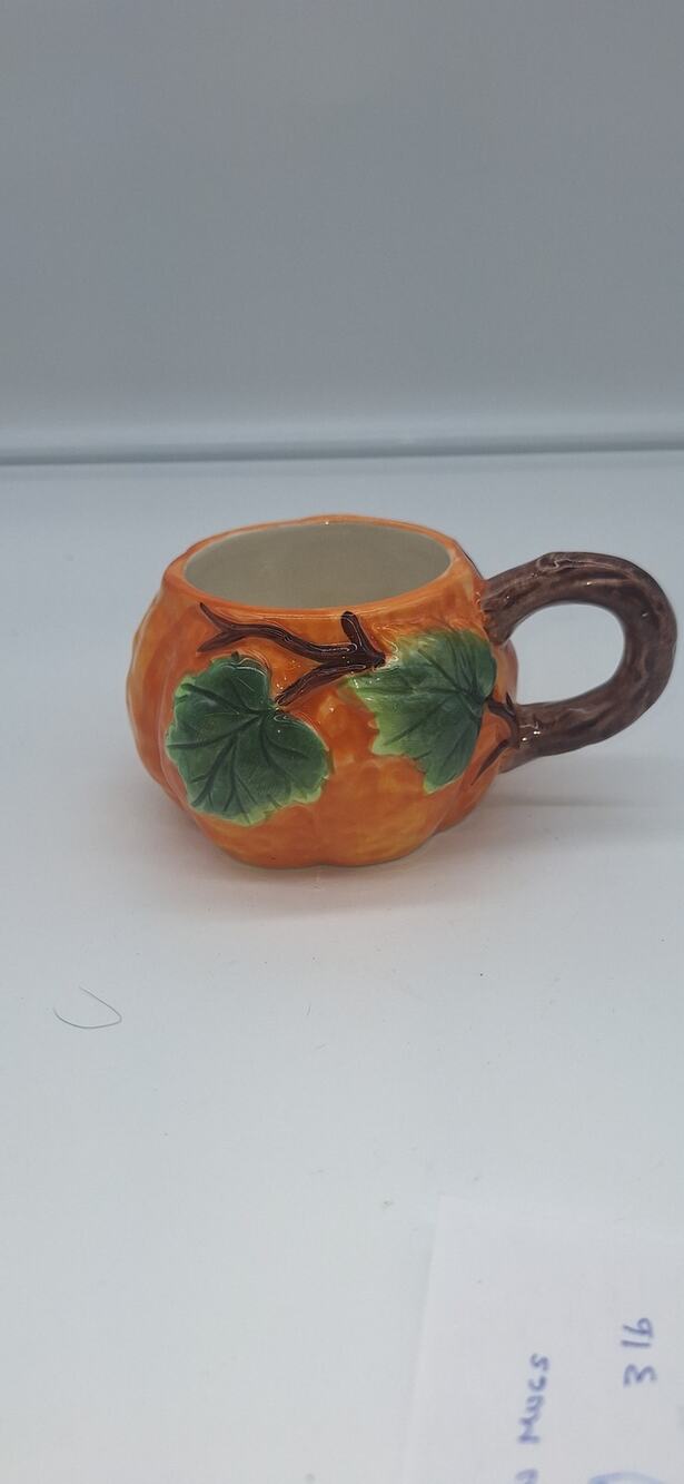 Harvest Collection Pumpkin Shaped Ceramic Mug